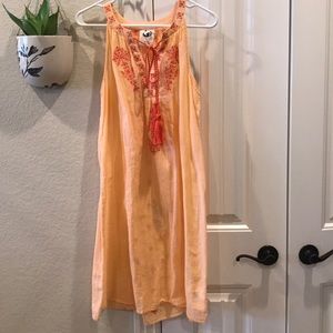 Peach summer dress